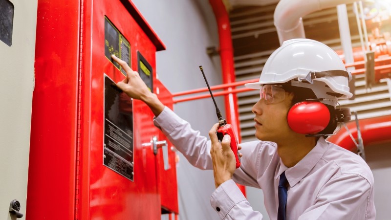 בדיקת מערכת כיבוי אש